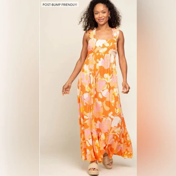 Pinkblush floral maxi dress with pockets nwt - Picture 4 of 7